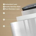 thumbnail image 4 of Trash Can with Lid, Garbage Can with Pop-up Lid, 55L/14.5Gal Trash Bin, Waste Basket for Kitchen, Bedroom, Office (Grey, Press Top Lid), 4 of 7