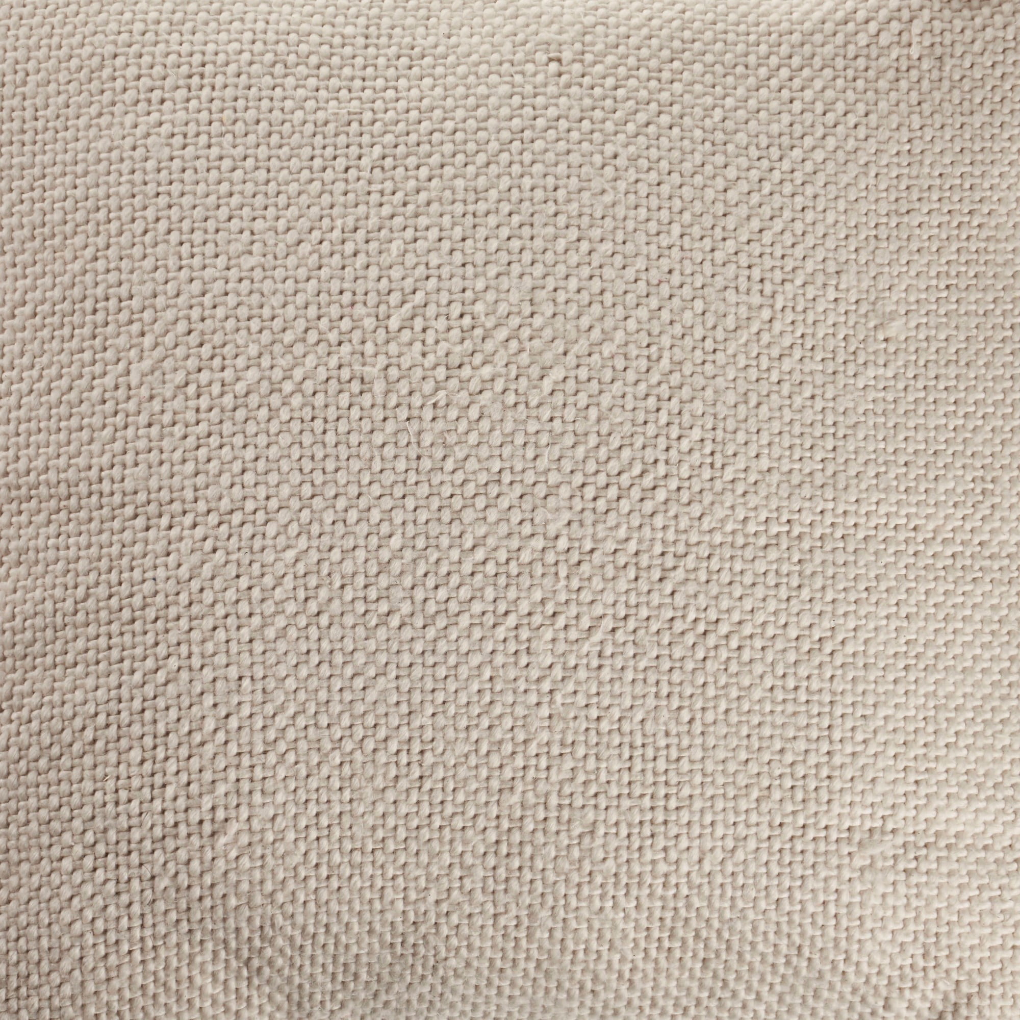 Harlow Hill Natural Solid Transitional Cotton Throw Pillow Cover, 18" x 18"