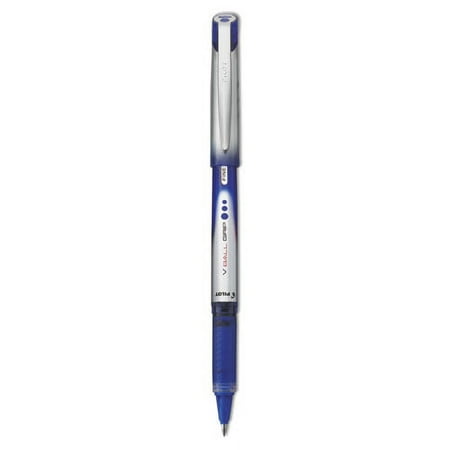 Vball Grip Liquid Ink Roller Ball Pen, Stick, Fine 0.7 Mm, Blue Ink, Blue/silver Barrel, Dozen | Bundle of 2 Dozen