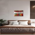 thumbnail image 4 of ZHONGYUTONG Colorful Kitchen Canvas Wall Art Farmhouse Spices Food Pictures Prints Vegetables Mason Jar Painting for Dining Room Decor Framed (16.00" x 24.00"), 4 of 5