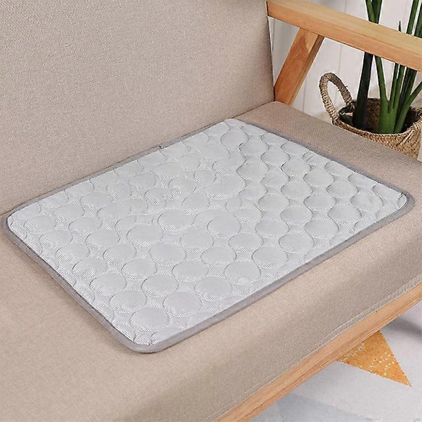 Esterilla refrescante para perros, extragrande, para verano, para perros pequeños y grandes, manta duradera para gatos, sofá, almohadilla de hielo, accesorios para mascotas, XL-100 x 75 cm, gris