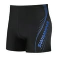 thumbnail image 2 of uublik Swim Trunks Men Squares Leg Board Short Quick-Dry Swimwear Stretch Beach Trunks Blue, 2 of 3