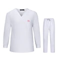 thumbnail image 2 of Ropa de trabajo Salvador para enfermería uniforme con cuello en V pantalones exfoliantes M, 2 of 10