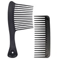 thumbnail image 3 of Miangastore 2Pcs Wide Tooth Comb Salon Hairdressing Comb Portable Hair Comb for Curly Hair, 3 of 8