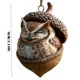 thumbnail image 3 of Adornos de avellana de resina con animales durmiendo | Adorable decoración de ardilla, búho, conejo y erizo | Adornos para árbol de Navidad de 8 cm para decorar el hogar durante las fiestas y todo, 3 of 6