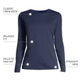 thumbnail image 4 of Lands' End Women's Relaxed Supima Cotton Long Sleeve Crew Neck T-Shirt, 4 of 5