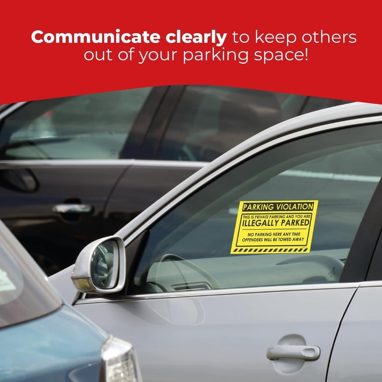 5x9 Sticker Parking Stickers 50 Parking Violation Stickers - 5x9 Inch Hard To ...