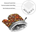 thumbnail image 6 of Cauagu Retro Coffee Print Oven Mitts and Pot Holders 4 pcs Set,Extra Thicken Long Kitchen Oven Glove Potholders BBQ Gloves-Oven Mitts and Pot Holders(11 Inch), 6 of 6