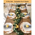 thumbnail image 4 of 13 Inch Round Placemats Set of 4, Orange Pumpkin Gnomes Fall Non Slip Heat Insulation PP Table Mats, Branches Thanksgiving Leaves Washable Place Mats for Kitchen Dining Party Table Decor, 4 of 7