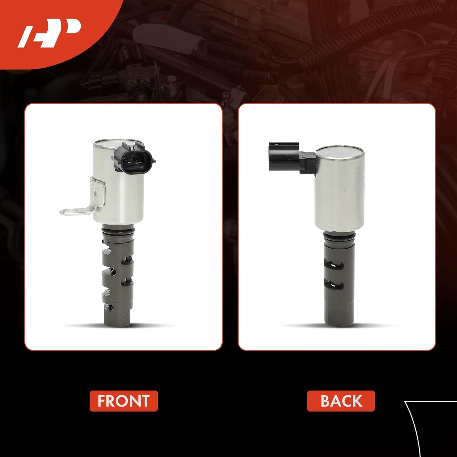 A-Premium Exhaust Engine Variable Valve Timing (VVT) Solenoid Compatible with Mitsubishi Outlander 2008-2010 2.4L, Lancer 2008-2010, Replace# 1028A022