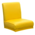 thumbnail image 2 of Tapa trasera corta Slipcover Fundas De Silla Elásticas Fundas Antideslizantes Taburete Con Respaldo Corto Asiento Bar Pub Amarillo, 2 of 9