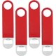 thumbnail image 1 of 4 pcs bottle opener stainless steel straight plate portable wine opener (red), 1 of 4