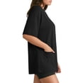 thumbnail image 2 of MOYIKO Oversized T Shirts for Women Half Sleeve Crewneck Loose Fit Tees Summer Tops with Pockets, 2 of 7