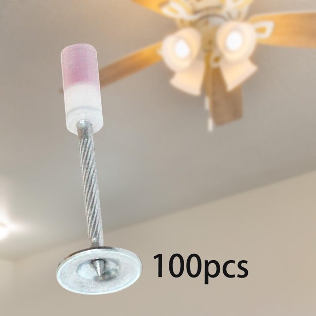 de acero manuales multiusos de 100 piezas, redondos, herramienta de fijación de pared, de pared de techo , Clavo de fuego Soledad Uñas Redondas