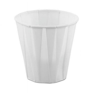 Solo Paper Souffle Cups, 3.5 ounce, White, 100 Count