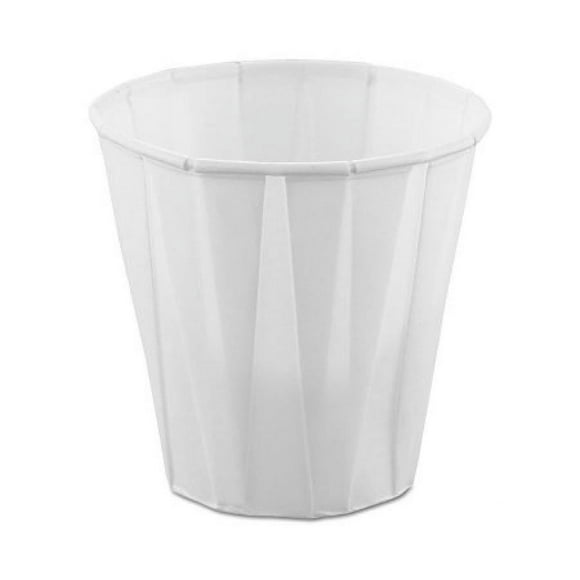 Solo Paper Souffle Cups, 3.5 ounce, White, 100 Count
