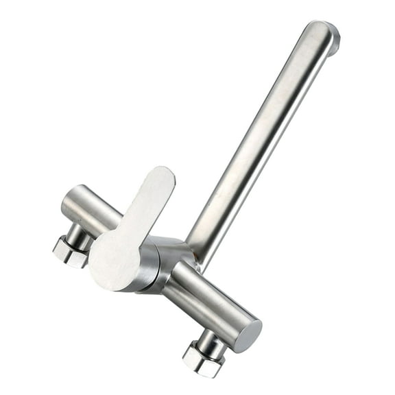 Wall Mounted Kitchen Faucet Long Spouts Mixers Tap Rotatable Basins Sink Water Faucet Single Handle Water Tap