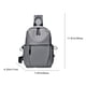 thumbnail image 3 of Riñonera impermeable para hombre | Elegante mochila bandolera pequeña | Bolsa de viaje ligera de poliéster | Correa ajustable izquierda-derecha | Mochila informal para exteriores para hombre, 3 of 8