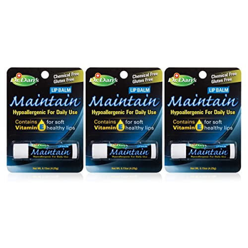 Dr. Dan's Maintain Lip Balm Healing Lip Balm for Dry Cracked Lips