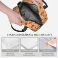 thumbnail image 3 of Naloa Hippie Ditsy Floral Print Lunch Bag for Women & Men Insulated Lunch Box or Cooler Lunch Tote Bags for Work, Travel, Outdoor, 3 of 5