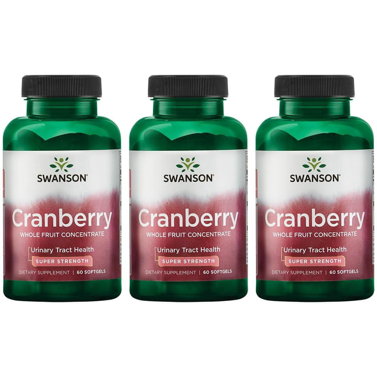 Swanson Cranberry Whole Fruit Concentrate Super Strength 3 Pack