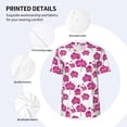 thumbnail image 3 of Vsdgher Orchids Flowers Mens T-Shirts Baseball Vintage Fashionable Lightweight Casual Crew Neck Slim Fit with Long Sleeves-3X-Large, 3 of 7