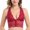 Red, variant on Women Full Cup Ultra-Thin Bra Women Front Buckle Seamless Vest Lace Bra Large Size Underwear Adjustable Sports Breathable Padded Bra
