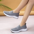 thumbnail image 6 of Womens Shoes,Walking Shoes Breathable Mesh for Everyday Wear Comfortable Flat Walking Shoes for Lightweight Loafers,Shoes for Women,Grey,8.5, 6 of 9