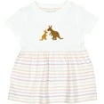 thumbnail image 3 of Inktastic Kangaroo Family Girls Baby Dress, 3 of 5