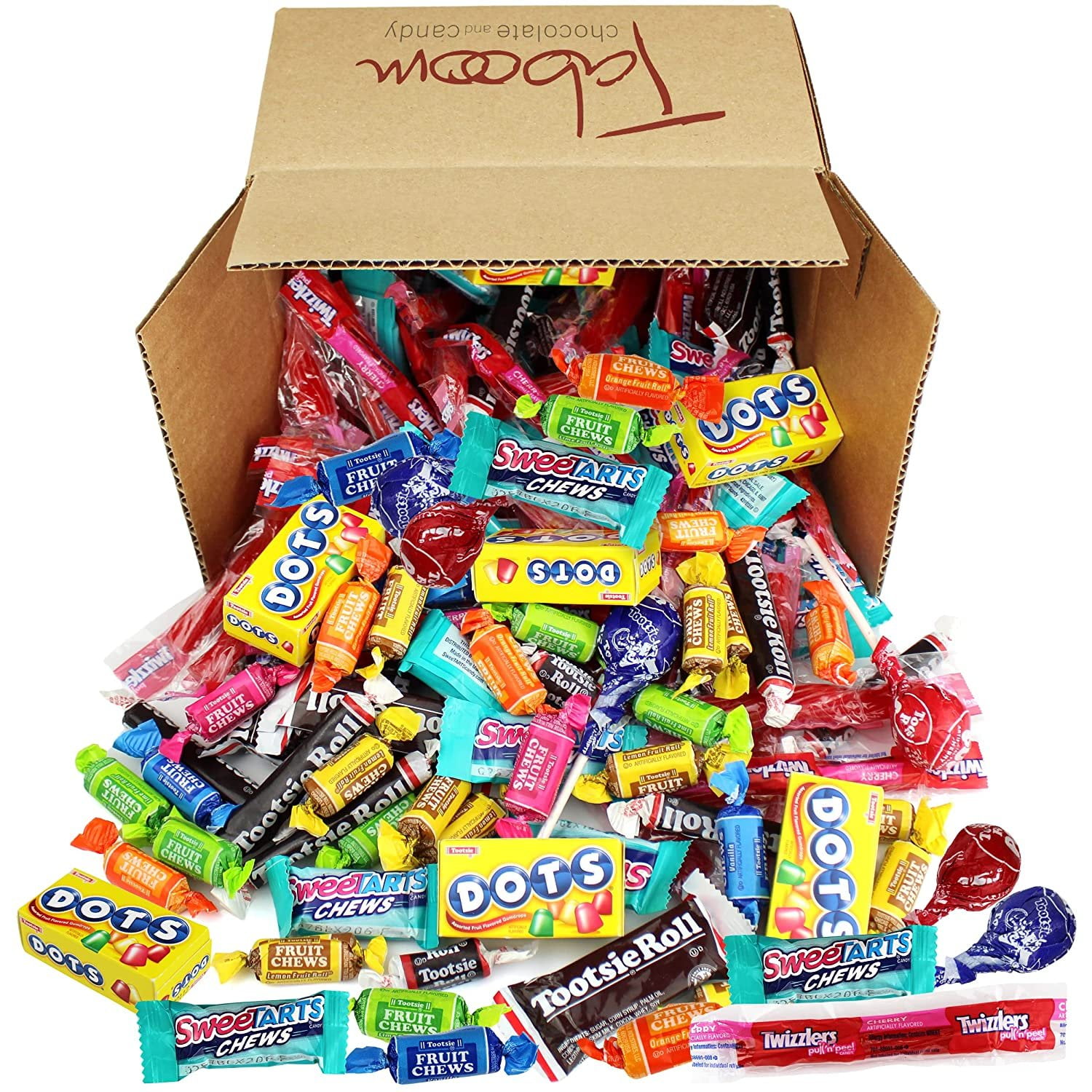Assorted Bulk Candy Individually Wrapped Tootsie Rolls Pops Dots