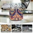 thumbnail image 6 of Yayeee Ashtray with Lid for Cigarette Smokeless Stainless Steel Home Ash Holder, Colorful Abstract Eagle, 6 of 7