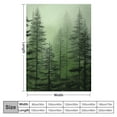 thumbnail image 4 of Chilfamy Trees Fog Environmental Art Print Throw Blanket Lightweight Soft Blanket 100% Anti-Pilling Flannel Blanket for Bed Sofa Travel Gift, 3 Size Options 50x60in, 4 of 6