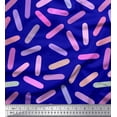 thumbnail image 1 of Soimoi Blue Rayon Fabric Brush Stroke Abstract Printed Fabric 1 Yard 56 Inch Wide, 1 of 3