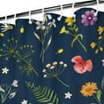 thumbnail image 3 of Waterproof Beautiful Colorful Floral Shower Curtain 72x72 Inch Boho Style Polyester Unique Shower Curtain for Bathroom Hotel Home Decor with 12 Plastic Hooks, 3 of 5
