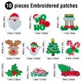 thumbnail image 2 of Set de 10 piezas bordadas navideñas con parches termoadhesivos TACVEL, 2 of 6