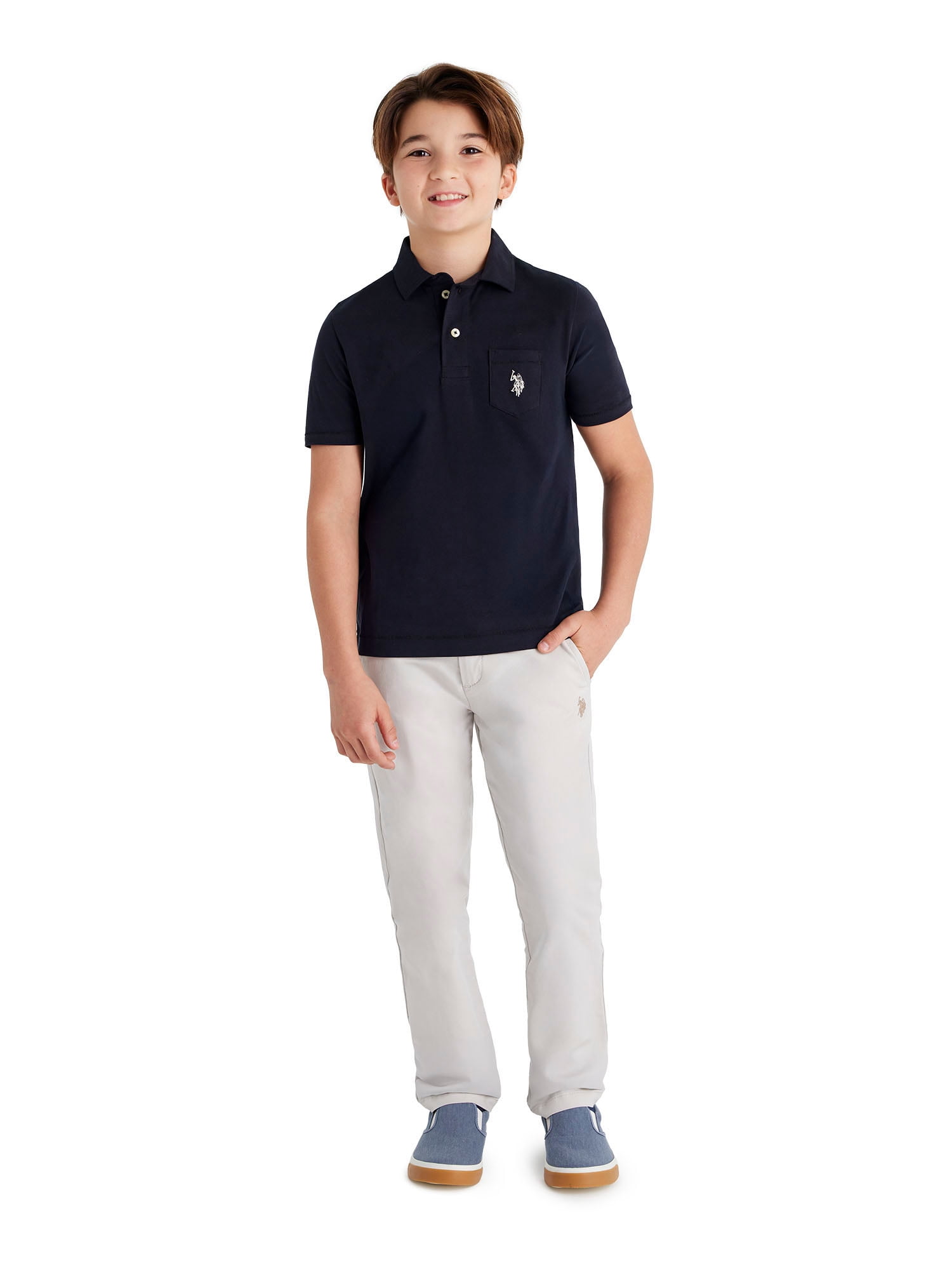 U.S. Polo Assn. Boys Play-Formance Trouser Pant, Sizes 4-18