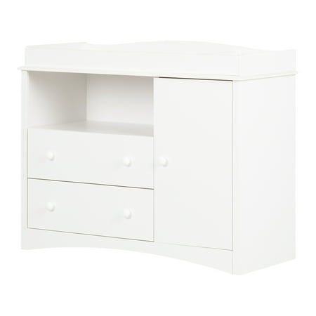 South Shore Peek-a-boo, Contemporary Toddlers Changing table, Wide White