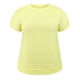 thumbnail image 4 of GRACE & GRANDEUR Blusa de verano para mujer en talla grande, punto calado, cuello barco, manga raglán suelta, blusas casuales 2X amarilla, 4 of 6