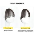 thumbnail image 4 of Air Bangs Wig For Women With Natural Front Forehead Invisible Hair Patch Round Face French Bangs Fake Bangs, 4 of 5