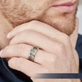 thumbnail image 5 of 1pc Trendy Beautiful Cool Silvery 304 Stainless Steel Celtic Dragon Patterned Ring - 8MM-Wide Ring - For Men - Suitable for Engagement, Birthday, Anniversary - Perfect Gift for Him,silver,10, 5 of 9