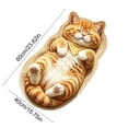 thumbnail image 6 of AMARHH Cat Shaped Fluffy Plush Floor Mat, Washable Faux Fur Animal Rug for Home Bedroom Living Room, Soft Cozy Bedside Decor Accent for Cat Lover Gift, 6 of 6