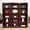 Cherry, variant on Pemberly Row 15 Shelf Triple Wide Wood Bookcase 72"Wx72"H in Oak