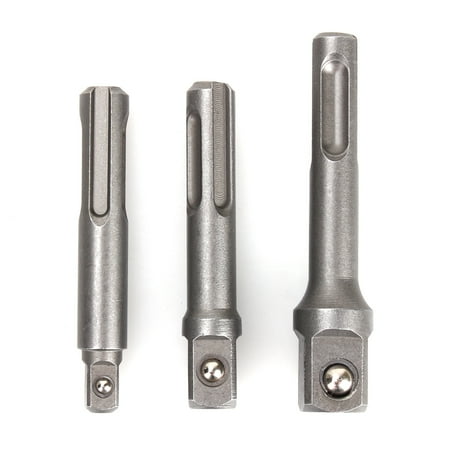 

3Pcs/Set Impact Drill Bits SDS PLUS Socket Adapter Converter 1/4 3/8 1/2