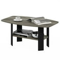 thumbnail image 4 of Maklaine Engineered Wood Simple Design Coffee Table in French Oak Gray/Black, 4 of 6