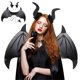 thumbnail image 1 of Fiudx Ofertas Flash Del Día Conjunto De Disfraz De Diablo De Halloween, Horquilla Del Diablo Y Diadema De Cuerno Del Diablo, Fiesta Para Niños, Fiesta De Disfraces De Halloween, 1 of 5