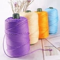thumbnail image 2 of 4mm Colored Ice Silk Cord Twisted Woven Rope Hollow Thread Craft Decorative DIY Handmade Bag Drawstring Belt Accessories (Deep khaki), 2 of 6