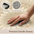 thumbnail image 6 of ODIKA 6'x9' Washable Area Rug Non-Slip, Easy Care, Neutral Tonal Blend Ornamental Floral With Decorative Framing for Family Room, Living Room, Master Bedroom, 6 of 7
