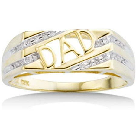 1/10 ctw diamond ''Dad'' Ring in 10k gold