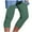Green, variant on ZKCCNUK Womens Pants Athletic Cropped Pants Solid Color Casual Elastic Waist Beach Pants S-5XL