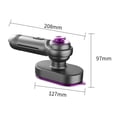 thumbnail image 3 of Travel Steamer Iron for Clothes, 2-in-1 Handheld Steam Iron with Anti-Scald Base, Portable Ironing Machine, 20s Fast Heat-Up, Sharp-Corner Detail Panel, Foldable 180 Handle, Compact for Home& Travel, 3 of 8
